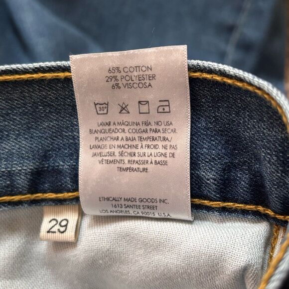 Ética x Anthropologie Stanton Relaxed Wide Leg Jeans Medium Blue Size 29 - Picture 7 of 10